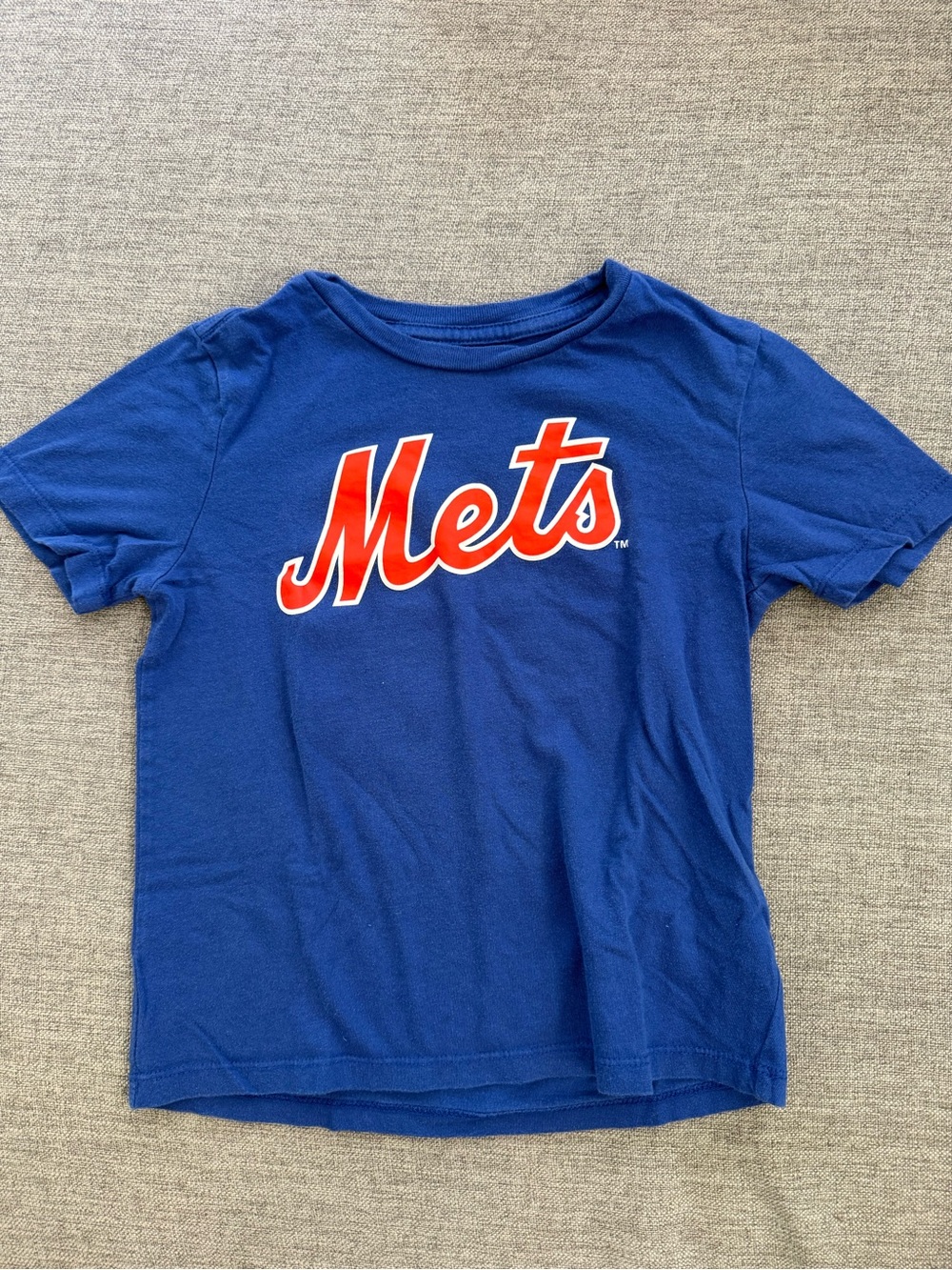New York Mets Pete Alonso #20 Blue Kids Short Sleeve Jersey Tee Shirt size S 6-7
